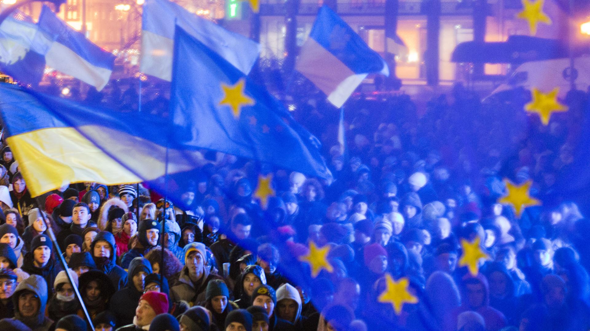 Protest op het Maidanplein (foto: Evgeny Feldman)